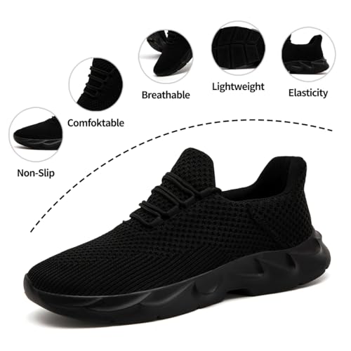 Mens Running Tennis Casual Walking Shoes Anti Slip Comfortable Lightweight Breathable Fashion Sneakers Non Slip Workout Gym Shoes for Running2