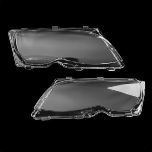 Paire coque de transparent couvercle de phare BMW E46 contre optiques opaques