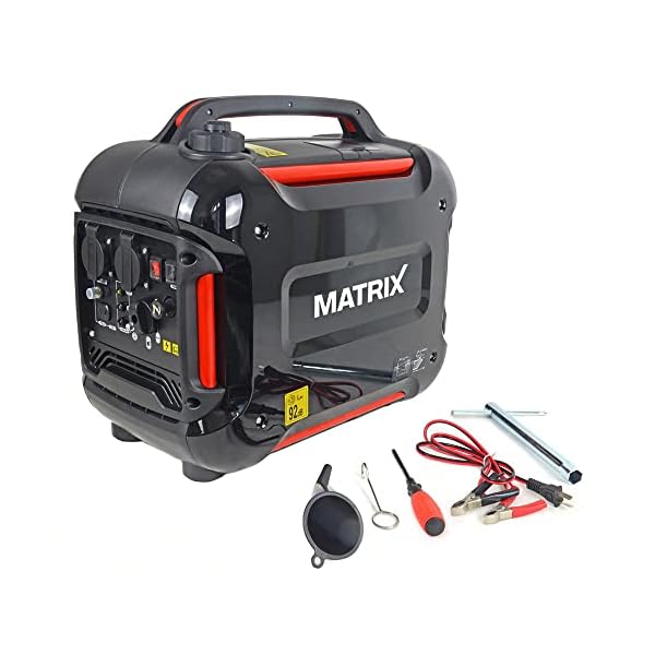 Matrix Notstromaggregat Benzin leise 2000 Watt Digitaler Generator Inverter Stromerzeuger Stromaggregat tragbar Stromgenerator silent | PG 2000i-2 | 4-takt | 2x230V | leise 59 dB(A) – Bild 5