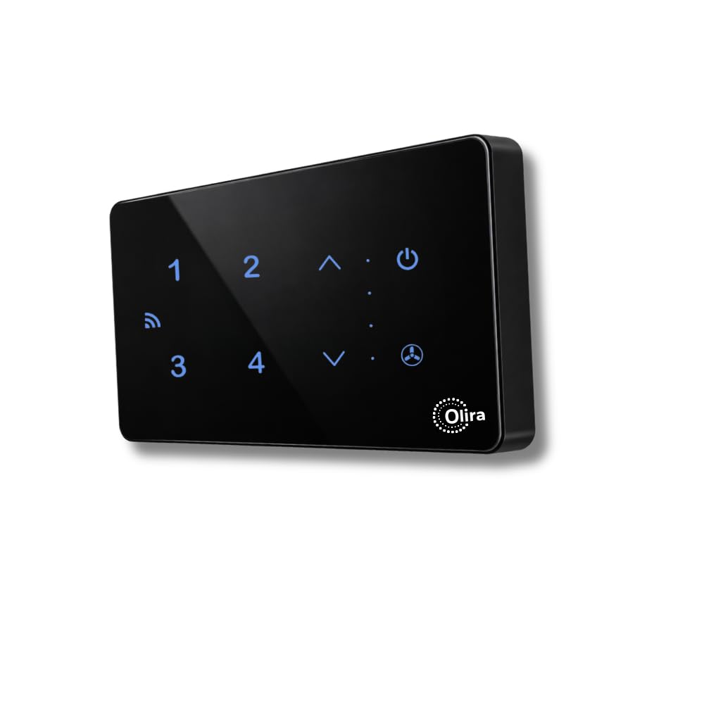 Olira Smart Touch Switch, 4 Light Load with Fan Speed Control, Black | Wi-Fi Enabled, Master Switch, 6A Socket, Fan Load Control, Glass Finish Panel-image-47