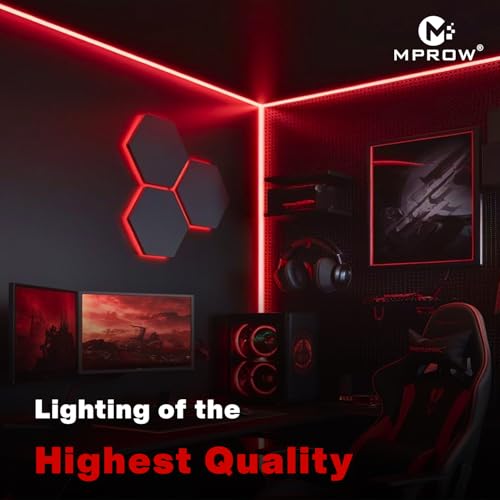 Image of MPROW 5 Meter LED Rope Light | 120 LEDs /Meter Waterproof Strip Light | Cove Light for False Ceiling, Diwali, Balcony & Indoor Decoration (Red)