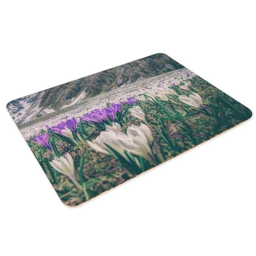 Set de table liège lot de 4 napperons crocus grand format - 3