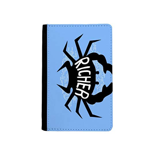 Protégez votre passeport des frottements avec l'étui portefeuille crabe noir