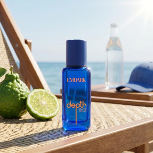 Image of EMBARK Depth Wave Long Lasting Perfume for Men | 20ml Eau De Parfum | Fresh Aromatic Premium Fragrance | Ideal Gift for Men