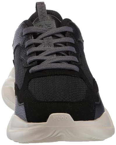 Image of HUGO Mens Running Style Mix Material Sneakers