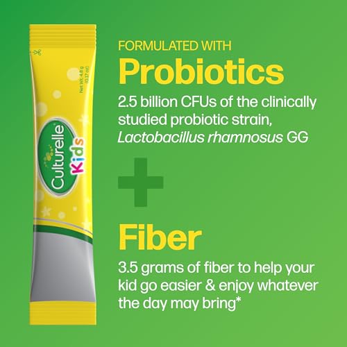 Culturelle Kids Probiotic + Fiber Packets, Ages 1+, Unflavored, 24 Count - image 3