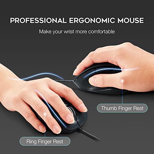 Elecom Usb Wired Mouse, Corded Mouse With Quiet, Silent Click, Ergonomic Design, 5 Button, For Windows And Mac, Large Size (M-Xgl10Ubsrd-Us) #TOP1
