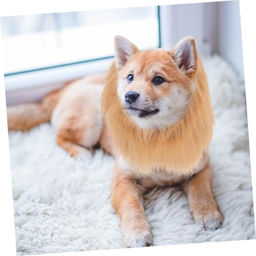 Disfraz León para perro con melena sintética Medium miniatura 6