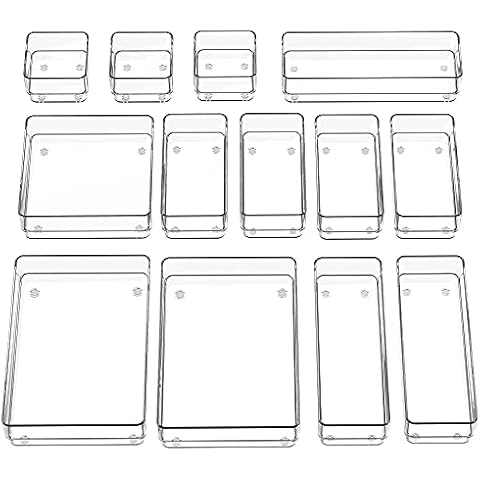SMARTAKE 13-Piece Drawer Organizer Cover