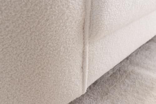 riess-ambiente.de Design 3er Lounge Sofa Diva 205cm weiß Bouclé 3-Sitzer Metallfüße Gold – Bild 7