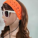 Rita Rosa Signature Eclectic Crochet Headbands Collection Orange x Cables Cotton