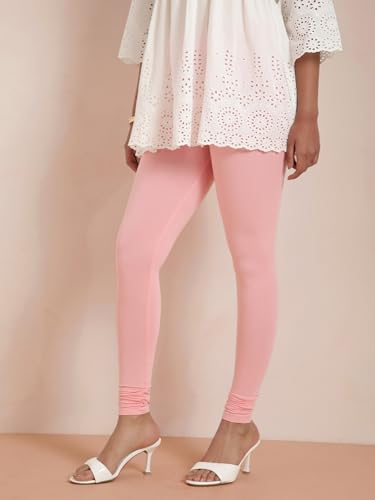 Image of TWIN BIRDS Tailored Cut and Classic Fit Super Stretchable Elastane Fabric Churidar Leggings for Women
