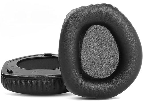 Repuestos almohadillas para auriculares Sennheiser HDR165/RS165, HDR175/RS175, HDR185/RS185, HDR195/RS195, almohadillas de cuero proteína más suave, espuma con memoria - Negro miniatura 1