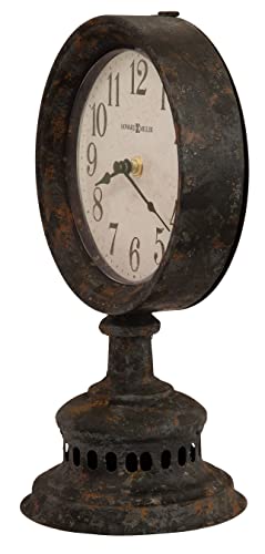 Howard Miller Hagerman Oversized Wall Clock 547-693 – 14-Inch Diameter, Wrought Iron, Charcoal Gray Spade-Style Hands, Vintage Home Décor, Quartz Movement #TOP2
