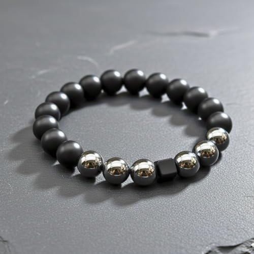 Image of THE MEN THING Natural Stone Bracelets - Adjustable Beaded Wristwear for Men & Boys (Multi-Design Collection)