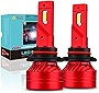 Alla Lighting 9005 HB3LED Headlight Bulbs, 12500Lms 700% Brighter 6000K~6500K Xenon White 90W, High, Low Beam Headlamps Replacement