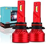 Alla Lighting 9005 HB3LED Headlight Bulbs, 12500Lms 700% Brighter 6000K~6500K Xenon White 90W, High, Low Beam Headlamps Replacement