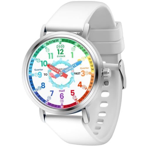 BlisshKids Analog Watch, Learning Watch for Kids 8-12, Waterproof Childrens Watches for Boys Ages 5-7 6-8, Girls Watches