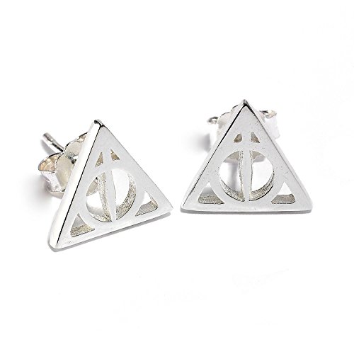 Official Sterling Silver Harry Potter Deathly Hallows Stud Earrings- SE0054