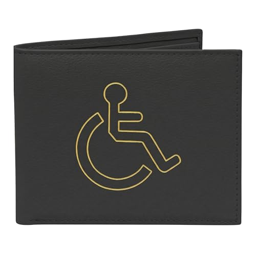 Livvi Black Disabled Badge Holder Wallet PU Leather Blue Badge Holder Cover Parking Permit Protector Case for Car Windscreen Handicap Permit Holder Durable Stitching