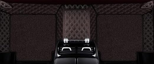 Image of Auto Ride 7D Luxury Car Mats for Mg Hector Plus (7 Seater)| Ultra-Premium PU Leather | Waterproof, Dustproof & Anti-Slip | Custom Fit All-Weather Floor Mats | Color : Coffee