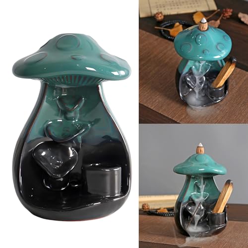 Brûleur d'encens champignon à reflux idée cadeau bien être originale - 3
