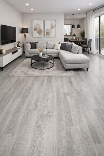 Tarima flotante SPC Artic Oak - 100% Resistente al agua, aislante IXPE