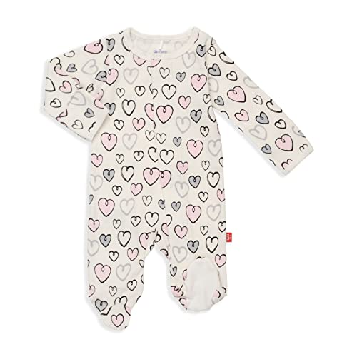Image of Magnetic Me 100% Organic Cotton Magnetic Baby Footie Pajamas | Super Soft Cotton Fabric | Available in PRE - 24M