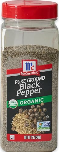 McCormick Black Pepper, Pure Ground, Organic...