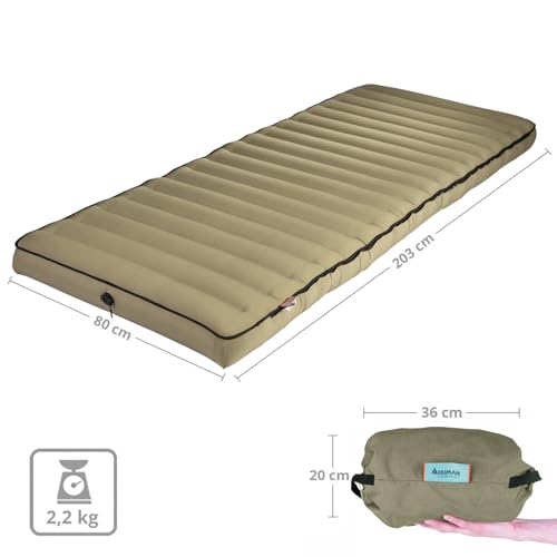 Human Comfort Luft Bett Chatou Isomatte Kasten Matratze Gäste 100% Baumwolle Grün – Bild 3