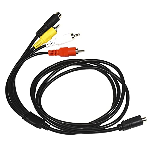 Cable de audio y vídeo de alta fidelidad para Sony Handycam DCR-HC28 con lámina LCD