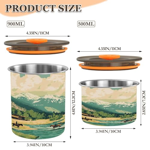 Envase Hermético de Acero Inoxidable para Café 500 ml miniatura 2