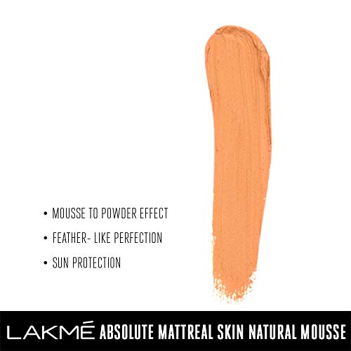 Lakme Absolute Blur Perfect Matte Face Primer for smooth & long lasting makeup, Peach, 30ml & Lakme Absolute Skin Natural Mousse, Rose Fair, SPF 8 lightweight matte finish cream... - Image 4