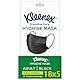 Kleenex Mundschutz-Maske für Erwachsene und Jugendliche, 3-lagig, schwarz, 90 Stücke