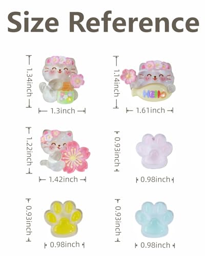 Image of Cute Cat Air Freshener Vent Clips, 6Pcs Cat Paw Decorative Vent Clips, Car Air Conditioner Clip Automotive Interior Decoration for Cars【Fragrance-Free Aromatherapy Tablets, Add Your Own Scent】