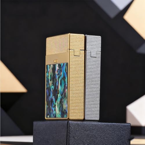 Encendedor Flip de Latón Recargable con Llama Dual miniatura 4