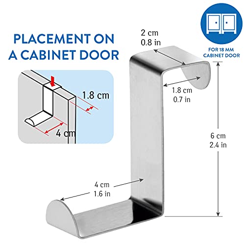 Tatkraft Seger 10 Ganci per Porte in Acciaio