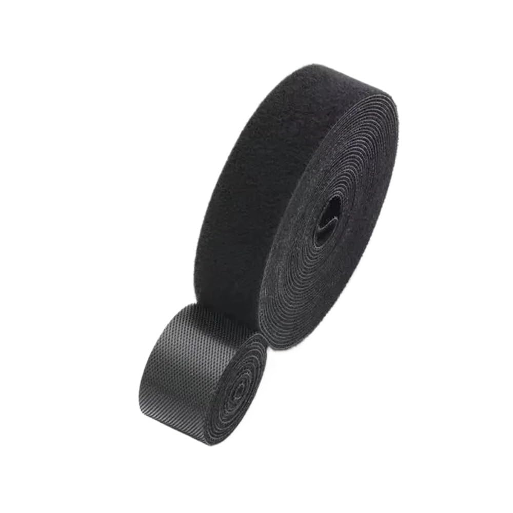 Sunrrafck Black-5M 2Pcs Cable Organizer Cable Management Wire Winder Tape Earphone Mouse Cord Management Ties Protector