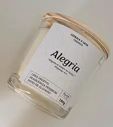 Vela Aromática de Verbena - ALEGRIA - Filipenses Quatro Oito, 180g