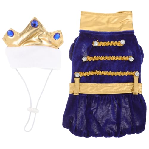 Disfraz Halloween para perro azul resistente, talla S