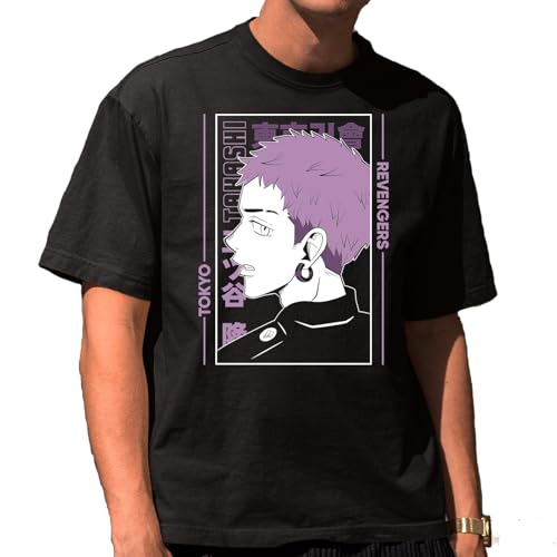 the Fan Tee Camiseta Oversize de Hombre Dibujos Animados Tokio Anime japonés – Banda Callejera y Líder del Rubio, Mikey, Gang 001 3XL