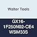 Walter Tools GX16-1F250N02-CE4 WSM33S Carbide Tiger-Tec Grooving Indexable Turning Insert, 0.008" Corner Radius (Pack of 10)