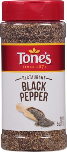 Tone's Restaurant Black Pepper, 8.00 Ounce - Image 3