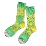 [エムアンドエムソックス] 靴下 ソックス 花柄 ボタニカソックス 日本製 レディース ボタニカル フラワー バルバスプランツ カーネーション ミモザ スモークツリー タビビトノキ かわいい ギフト プレゼント (JP, 数字サイズ, 23.0 cm, 25.0 cm, 1, ミモザリース)