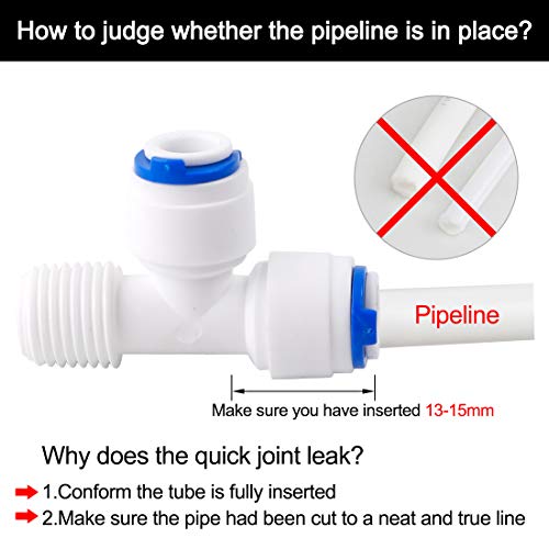 Sourcing map Connessione Rapida Purificatore Tubo