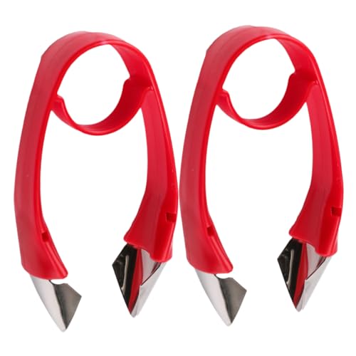 Carotaggio della frutta: materiale in plastica e acciaio inossidabile per la rimozione dello stelo della frutta e dimensioni ridotte. semplice ma utile, separa gambo e fragola in un attimo. rimozione gambi frutti del denocciolatore di ciliegie