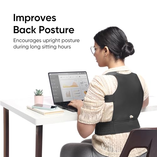 Image of Frido Orthotics Posture Corrector for Men & Women | Slim, Lightweight Back Brace for Shoulder & Back Support | Invisible Design, Breathable & Adjustable | For Everyday Office & Home Use (Small)