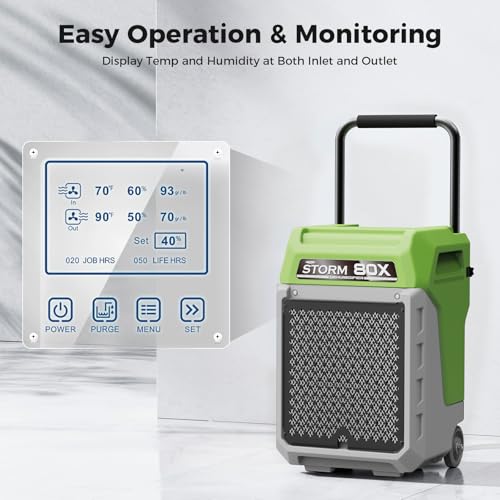 ALORAIR 170 PPD Commercial Dehumidifier with Pump, LGR for Industrial Use - Image 4