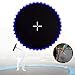 YIJU Trampoline Replacement Mat Trampoline Jump Mat Workout Round Accessory Family Outdoor, with Metal Eyelets Jumping Cushion, Blue 56 Buckle
