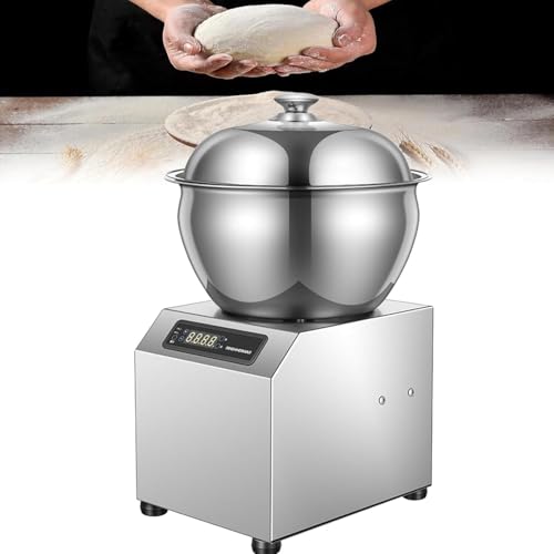 LESBJFDM Amasadora Profesional De Alta Potencia De 1800 W con Doble Rotación, Mezcladora de Masa Comercial, Amasadora de Cuenco Desmontable, Masa de Pan y Uso doméstico